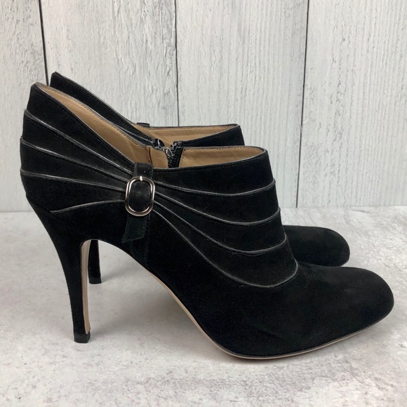 Valentino Garavani Shoes - Valentino Garavani Suede Heel Ankle Bootie